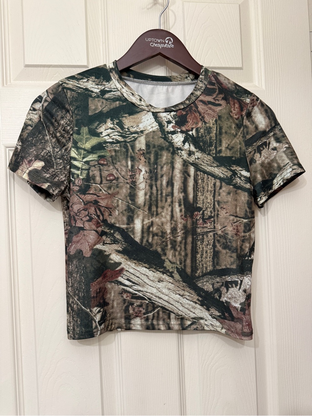SHEIN Camouflage Short Sleeve Tee - size M